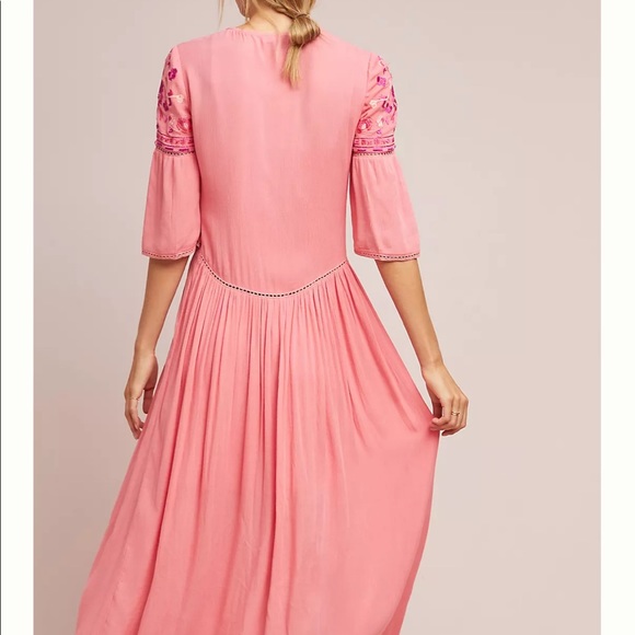 Anthropologie Blnk London Ibneva Floral Embroidered Maxi Dress - Picture 3 of 9